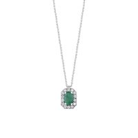 Collana Bliss Donna Bl Regal in Oro bianco Smeraldo 0.45 Ct 20102525 - 20102525
